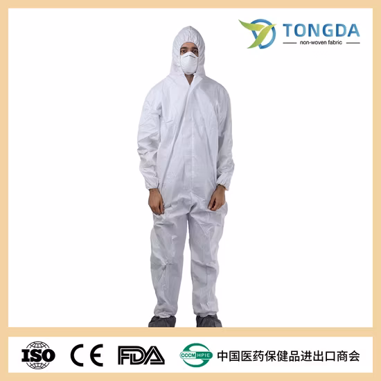 使い捨て安全保護服不織布つなぎ服スーツ